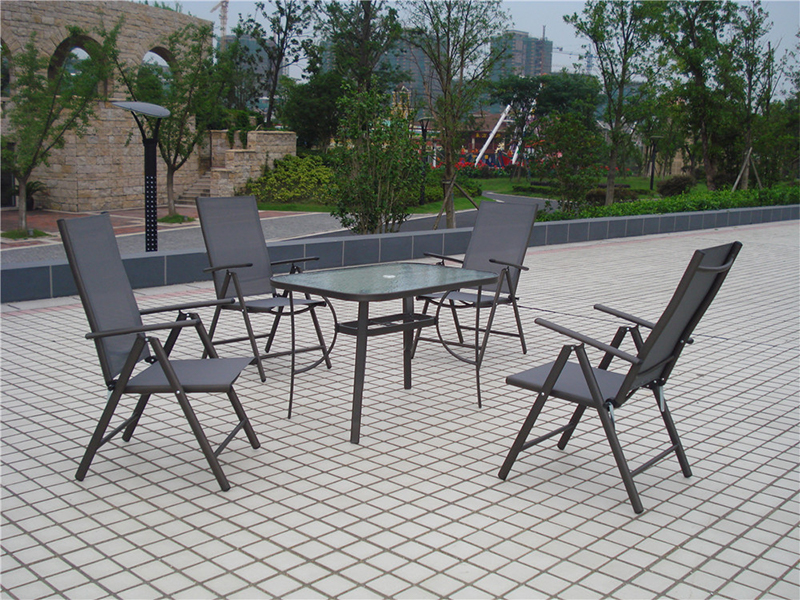 مبلمان باغ صندلی تاشو مجموعه قاب آلومینیومی YQ-041A