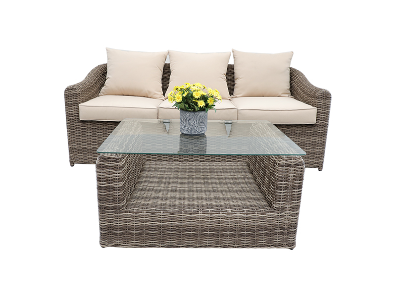 ست مبل رتان، ست مبل آلومینیومی 4 عددی YQR-418-2