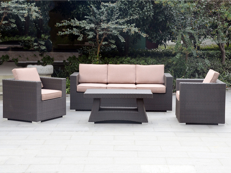 مجموعه مبل Rattan ، مجموعه مبل های باغ 4pcs ، مبلمان Rattan ، صندلی آلومینیوم Rattan ، YQR-380A