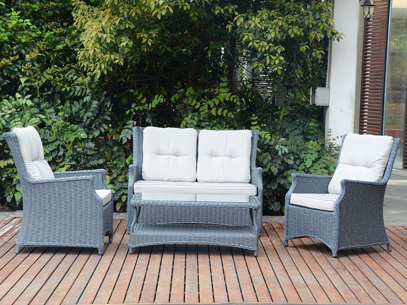 مجموعه مبل های 4pcs Rattan ، مبلمان Rattan بازار اروپا YQR-496